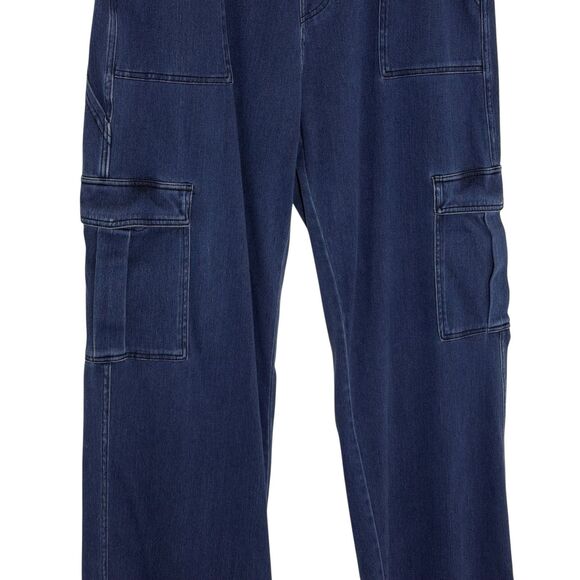 Halara Wide Leg Cargo Jeans Denim Pants Bundle of 2 Blue XL Petite - Picture 5 of 16